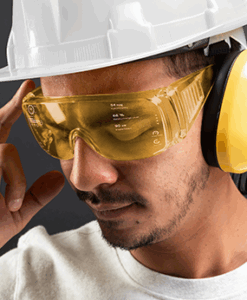 Civil Engineer With Safety Glasses Hard Hat 247x300